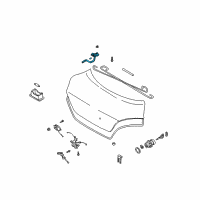OEM 2005 Kia Rio Hinge Assembly-Lid, LH Diagram - 0K30A52710E