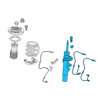 OEM BMW X3 Front Right Air Suspension Shock Strut Diagram - 37-11-6-797-026