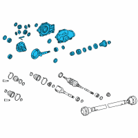 OEM Lexus LS460 Carrier Assy, Differential, Front Diagram - 41110-50310