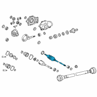 OEM 2014 Lexus LS600h Shaft Set, OUTBOARD Diagram - 43460-59815