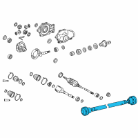 OEM 2017 Lexus LS460 Shaft Assy, Propeller, Front Diagram - 37140-50010