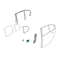 OEM 2004 BMW 745Li Power Window Motor Left Diagram - 67-62-8-382-001