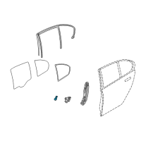 OEM 2003 BMW 745Li Clamping Bracket Left Diagram - 51-35-7-046-527