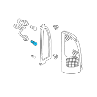 OEM 2002 Nissan Frontier Bulb Diagram - 26717-9B913