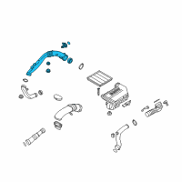 OEM 2011 BMW X3 Air Duct Without Air Mass Meter Diagram - 13-71-7-583-714