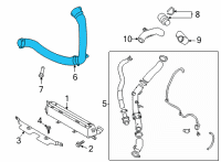 OEM 2022 Hyundai Kona HOSE-I/C OUTLET Diagram - 28260-2M650