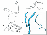 OEM Hyundai HOSE ASSY-I/C INLET Diagram - 28210-2M660