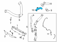 OEM Hyundai Kona PIPE-INTERCOOLER INLET Diagram - 28252-2M650