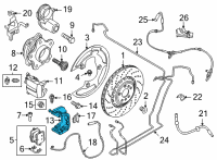 OEM 2020 BMW X6 CALLIPER CARRIER LEFT Diagram - 34-20-8-093-299