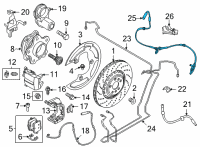 OEM 2022 BMW X7 WHEELSPEED SENSOR Diagram - 34-52-6-895-656