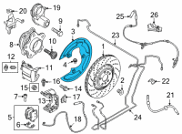 OEM BMW X7 PROTECTION PLATE LEFT Diagram - 34-20-6-880-473