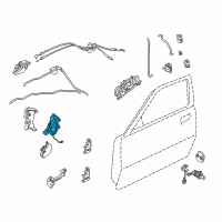 OEM 2003 Infiniti G35 Lock Assy-Front Door, RH Diagram - 80502-AR201