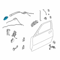 OEM 2002 Infiniti Q45 Handle Assy-Door Inside, Rh Diagram - 80670-AR000