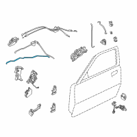 OEM Infiniti Cable-Lock Knob, LH Diagram - 80513-AR000