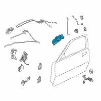 OEM 2003 Infiniti Q45 Handle Assembly-Front Door Outside, L Diagram - 80607-AR015