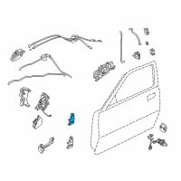 OEM Infiniti Q45 Hinge Assy-Front Door Diagram - 80401-AR000