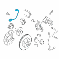 OEM 2015 BMW 650i xDrive Brake-Pad Sensor, Rear Diagram - 34-35-6-791-962