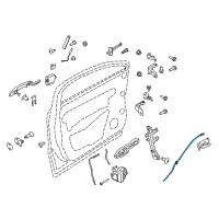 OEM 2018 Lincoln MKC Release Cable Diagram - EJ7Z-17221A00-A