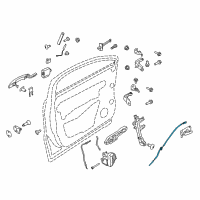 OEM Lincoln Release Cable Diagram - EJ7Z-17221A00-A