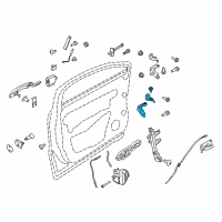 OEM 2018 Lincoln MKC Lower Hinge Diagram - EJ7Z-7822810-A