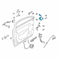 OEM 2016 Lincoln MKC Upper Hinge Diagram - EJ7Z-7822801-B