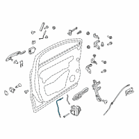 OEM 2019 Lincoln MKC Lock Cable Diagram - EJ7Z-58221A00-A