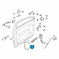 OEM 2017 Ford C-Max Latch Diagram - CP9Z-5421812-A