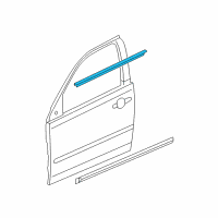 OEM Chevrolet Cobalt Sealing Strip Asm-Front Side Door Window Outer Diagram - 20896222