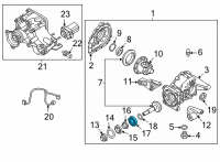 OEM 2021 Hyundai Santa Fe Axle Bearing Diagram - 530424G000