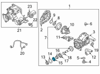 OEM Hyundai Santa Fe Differential Pinion Bearing Diagram - 530484G110