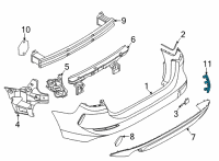 OEM 2020 BMW 228i xDrive Gran Coupe REFLECTOR, REAR LEFT Diagram - 63-14-7-466-411