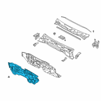 OEM 2003 Nissan Pathfinder INSULATOR-Dash Lower, Front Diagram - 67810-5W900