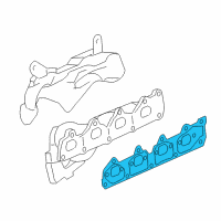 OEM 2002 Saturn LW200 Gasket Manifold, Exhaust Diagram - 90537740