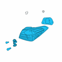 OEM 2015 Kia Forte Lamp Assembly-Rear Combination Diagram - 92401A7000