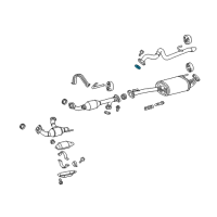 OEM Toyota Center Pipe Gasket Diagram - 90917-A6001