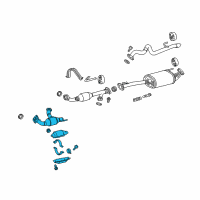 OEM 2021 Toyota 4Runner Front Pipe Diagram - 17450-31320