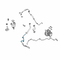 OEM 2013 Kia Forte Tube & Hose Assembly-Ret Diagram - 575701M501