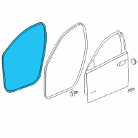 OEM 2015 Buick Regal Weatherstrip On Body Diagram - 13228130