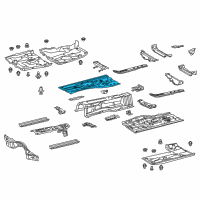 OEM 2014 Lexus GS450h Pan, Front Floor, RH Diagram - 58111-30460