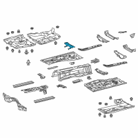 OEM 2018 Lexus IS300 Brace Sub-Assembly ENGI Diagram - 51405-30041