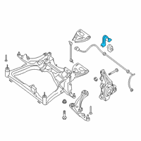 OEM 2016 Nissan Maxima Bracket STABILIZER RH Diagram - 54614-9N00A