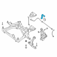 OEM 2012 Nissan Maxima Bracket STABILIZER RH Diagram - 54614-9N00A