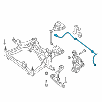 OEM 2018 Nissan Altima Stabilizer-Front Diagram - 54611-3TA1A