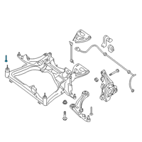 OEM 2018 Nissan Murano Bolt Diagram - 54459-JA000