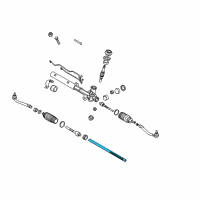 OEM 2010 Kia Forte Rack Assembly-Power Steering Gear Box Diagram - 577101M700