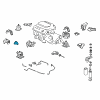 OEM Acura Bracket, Front Engine Mounting Diagram - 50630-SEP-A00