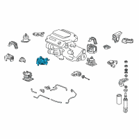 OEM Acura TL Rubber, Front Transmission Mounting Diagram - 50850-SEP-A12