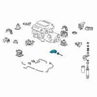 OEM 2007 Acura TL Rubber, Rear Transmission Mounting (Mt) Diagram - 50860-SEP-A12