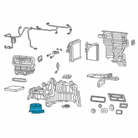 OEM Ram 1500 Motor-Blower With Wheel Diagram - 68396057AC