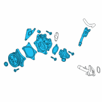 OEM 2016 Chevrolet Volt Water Pump Assembly Diagram - 12681173